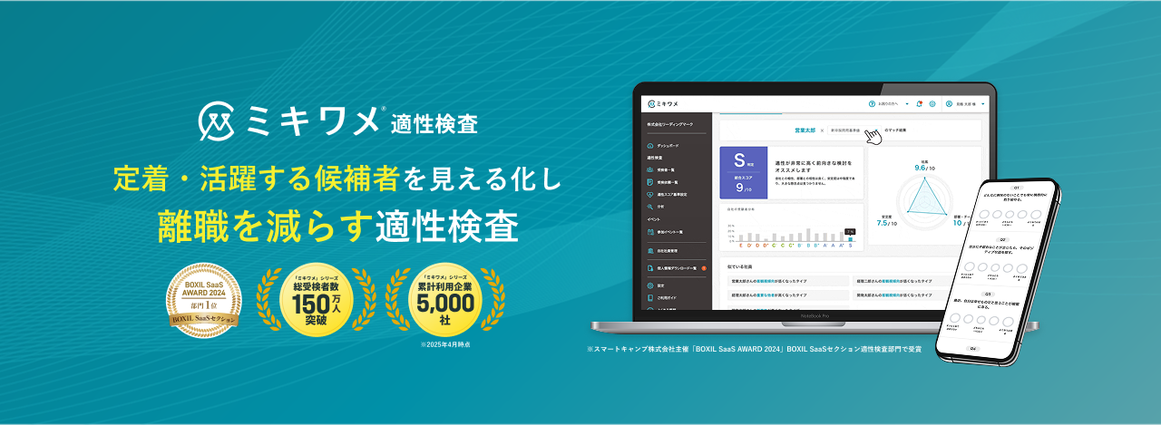 ミキワメ適性検査のバナー