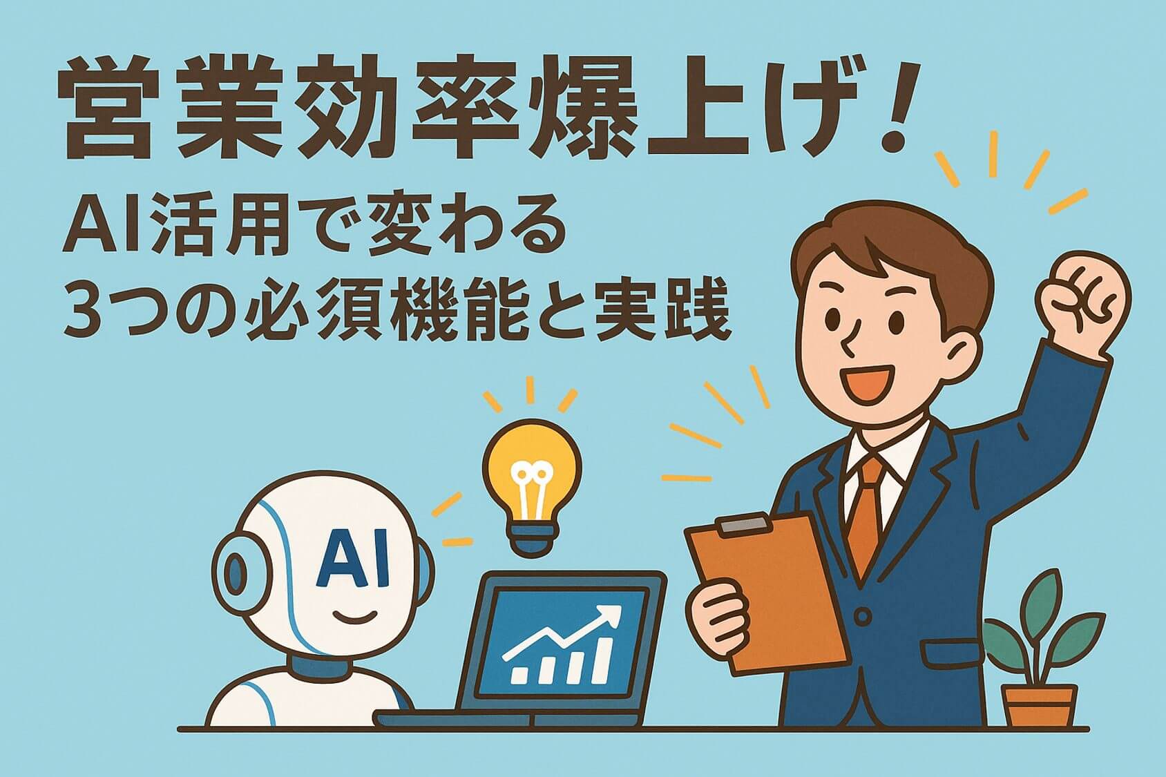 AI活用で変わる３つの必須機能と実践のアイキャッチ