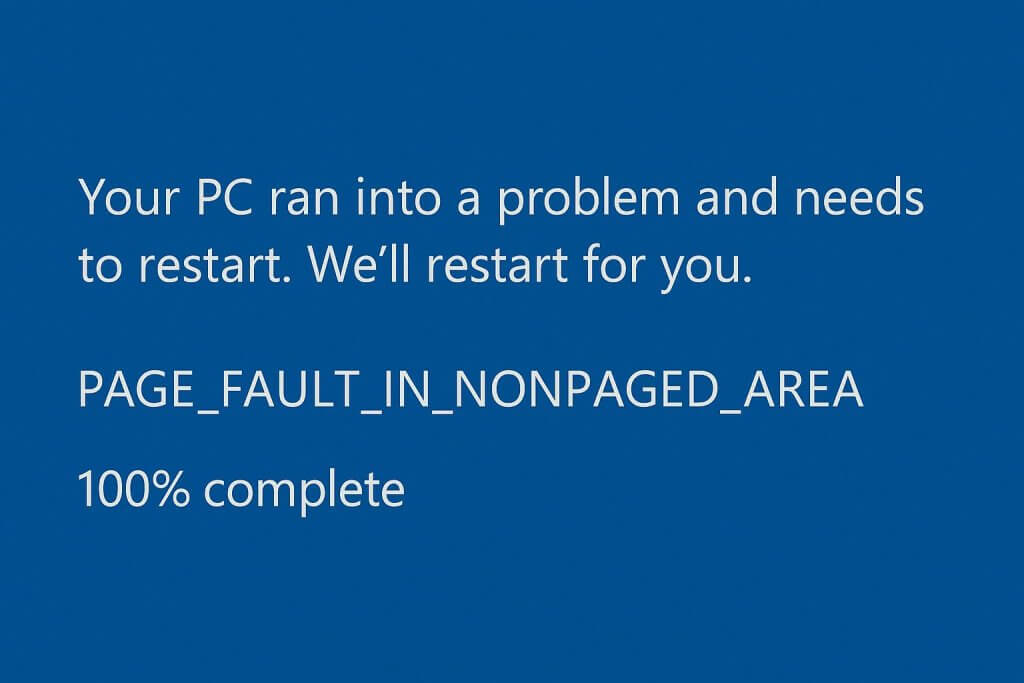 PAGE_FAULT_IN_NONPAGED_AREAの原因と対処法を解説 | SFA JOURNAL