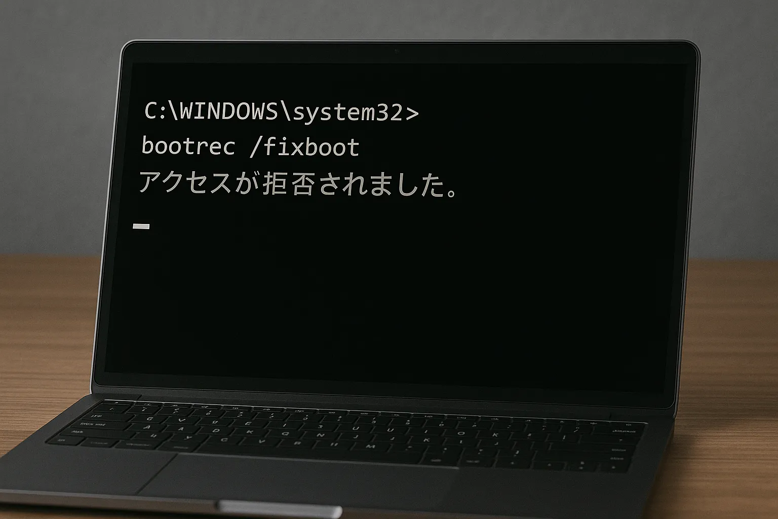 2025年版】bootrec /fixboot「アクセスが拒否されました」の原因